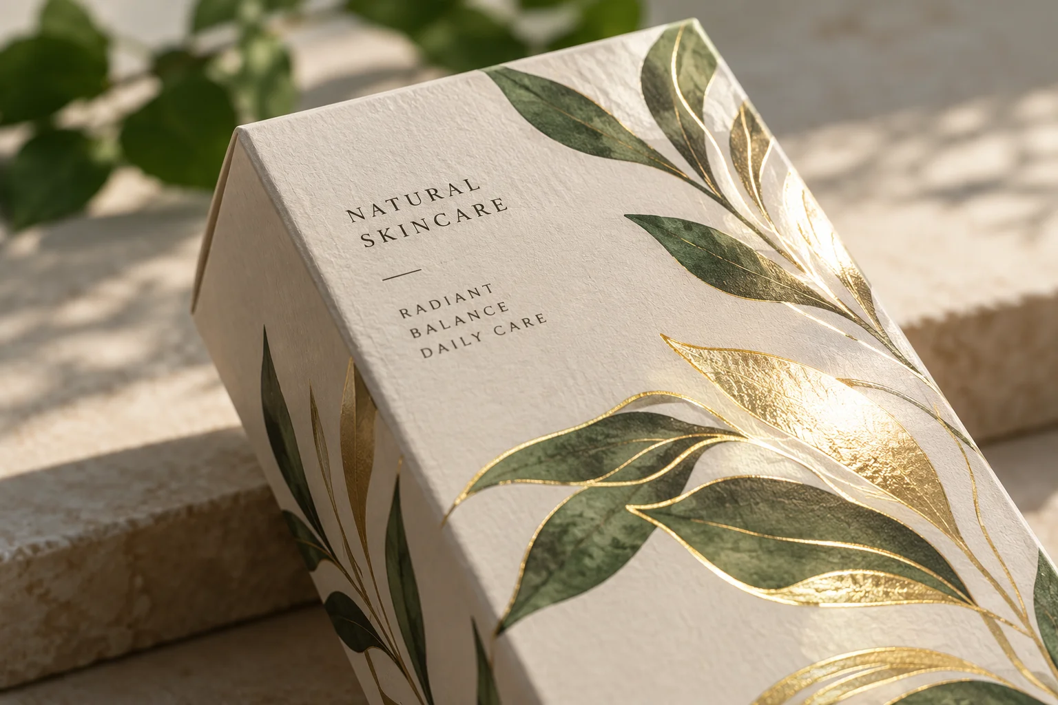 AI concept of plain label text beside a decorative metallic area