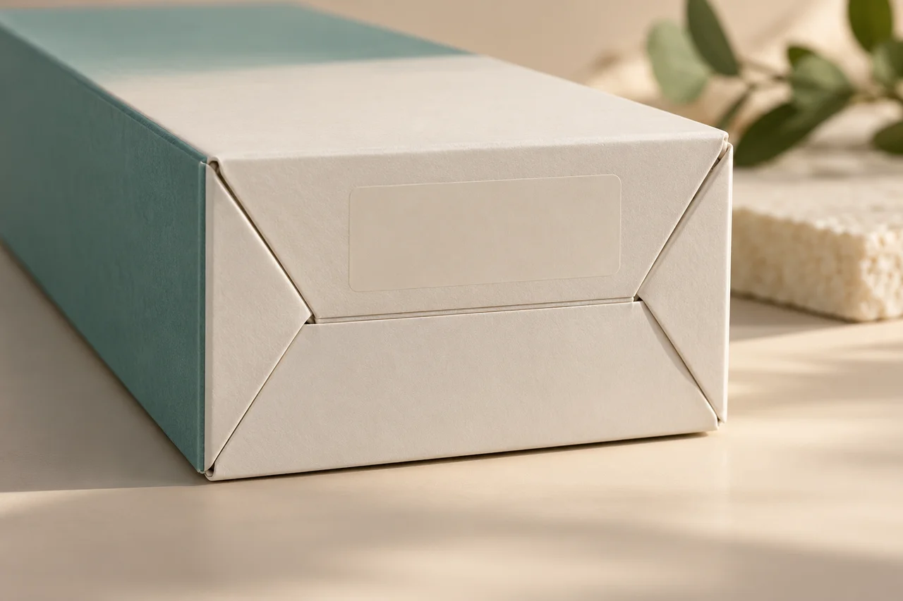 AI-generated concept of a clear coding patch beside a carton fold