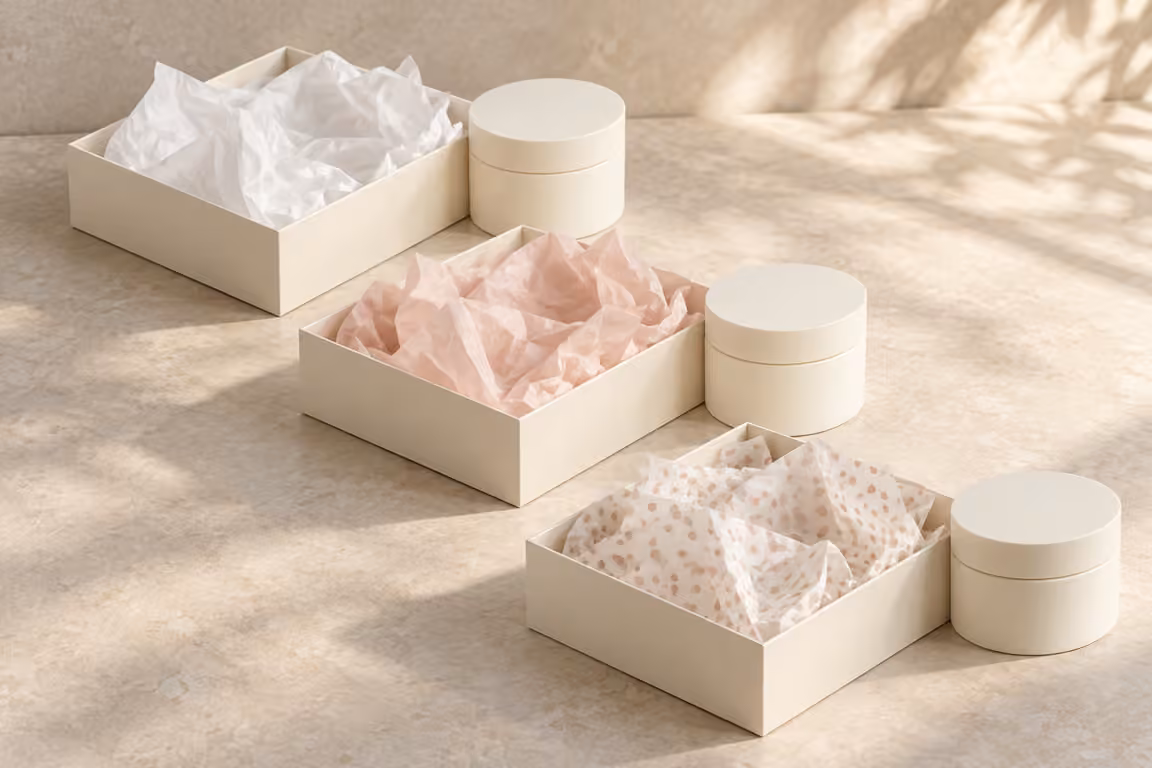 AI-generated concept of separate tissue options beside identical sealed jars