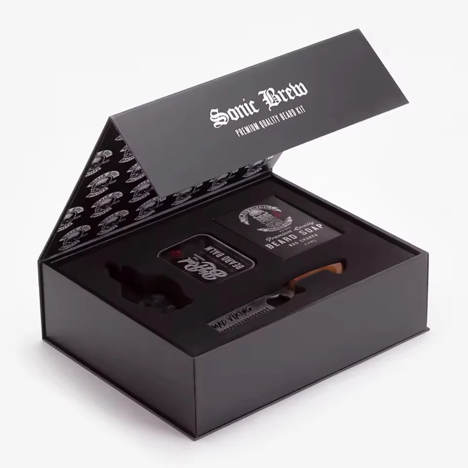Black Book-Style Care Kit Box with Foam Insert