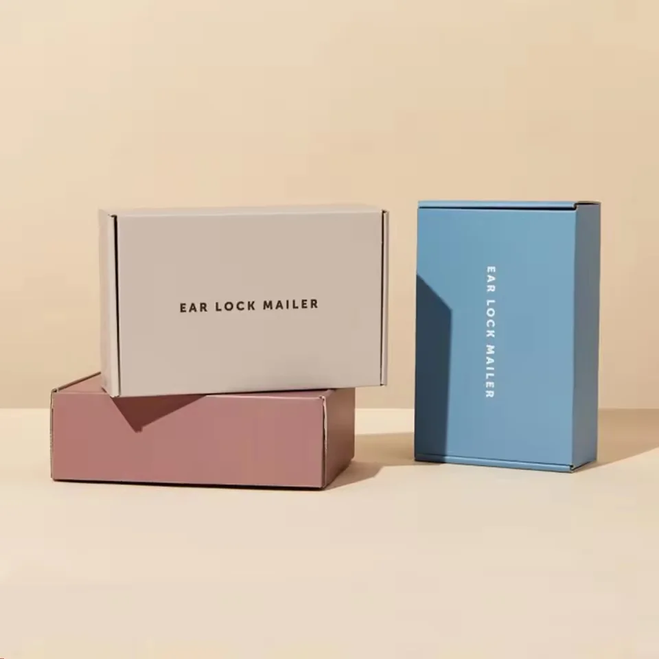 Ear-Lock Corrugated Postal Box