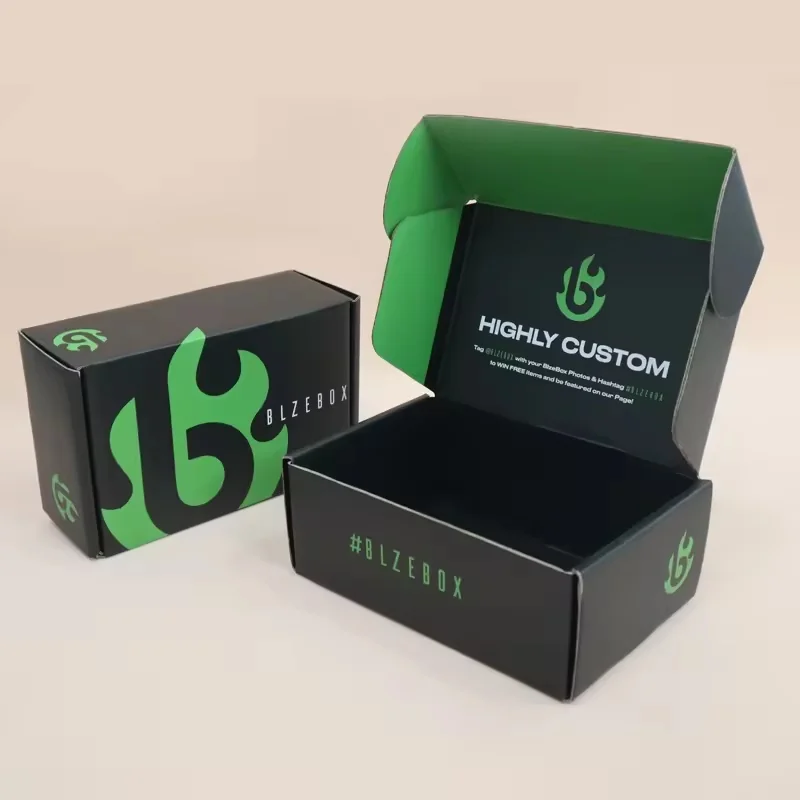 Compact Black Corrugated Mailer