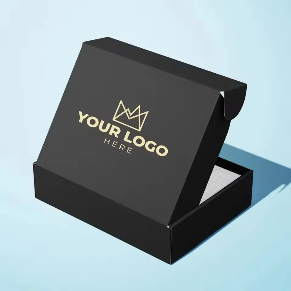 Matte Black Corrugated Shipping Box