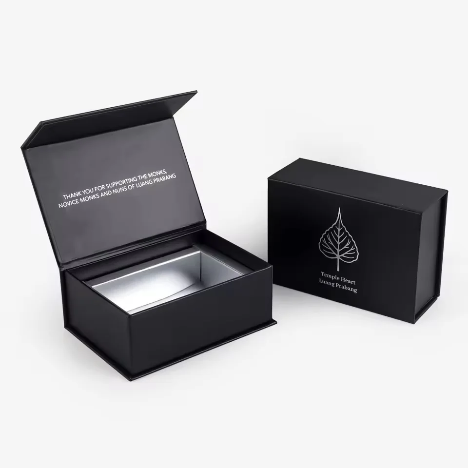 Black Foldable Magnetic Shoe Gift Box
