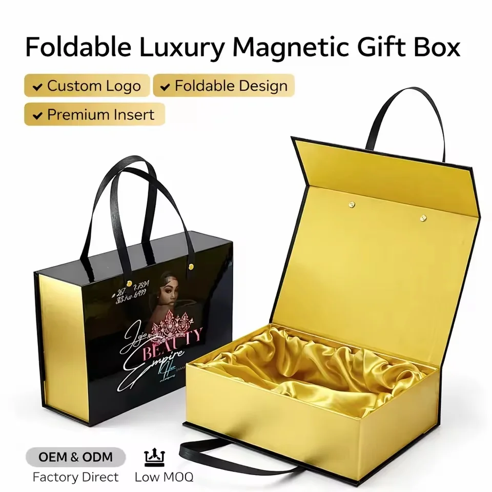 Foldable Hair Extension Gift Packaging