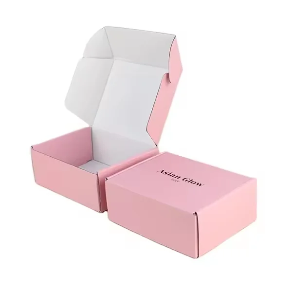 Small Pink Corrugated Gift Mailer