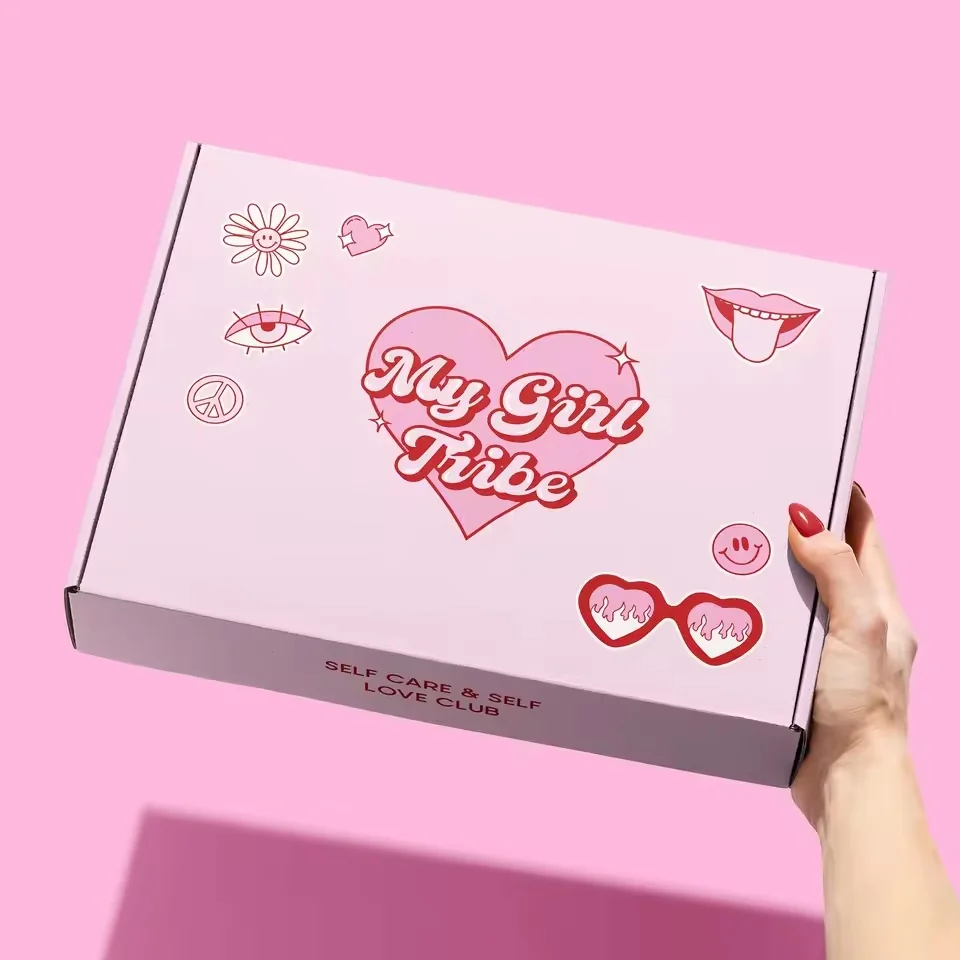 Pink Gift Mailer and Shipping Carton