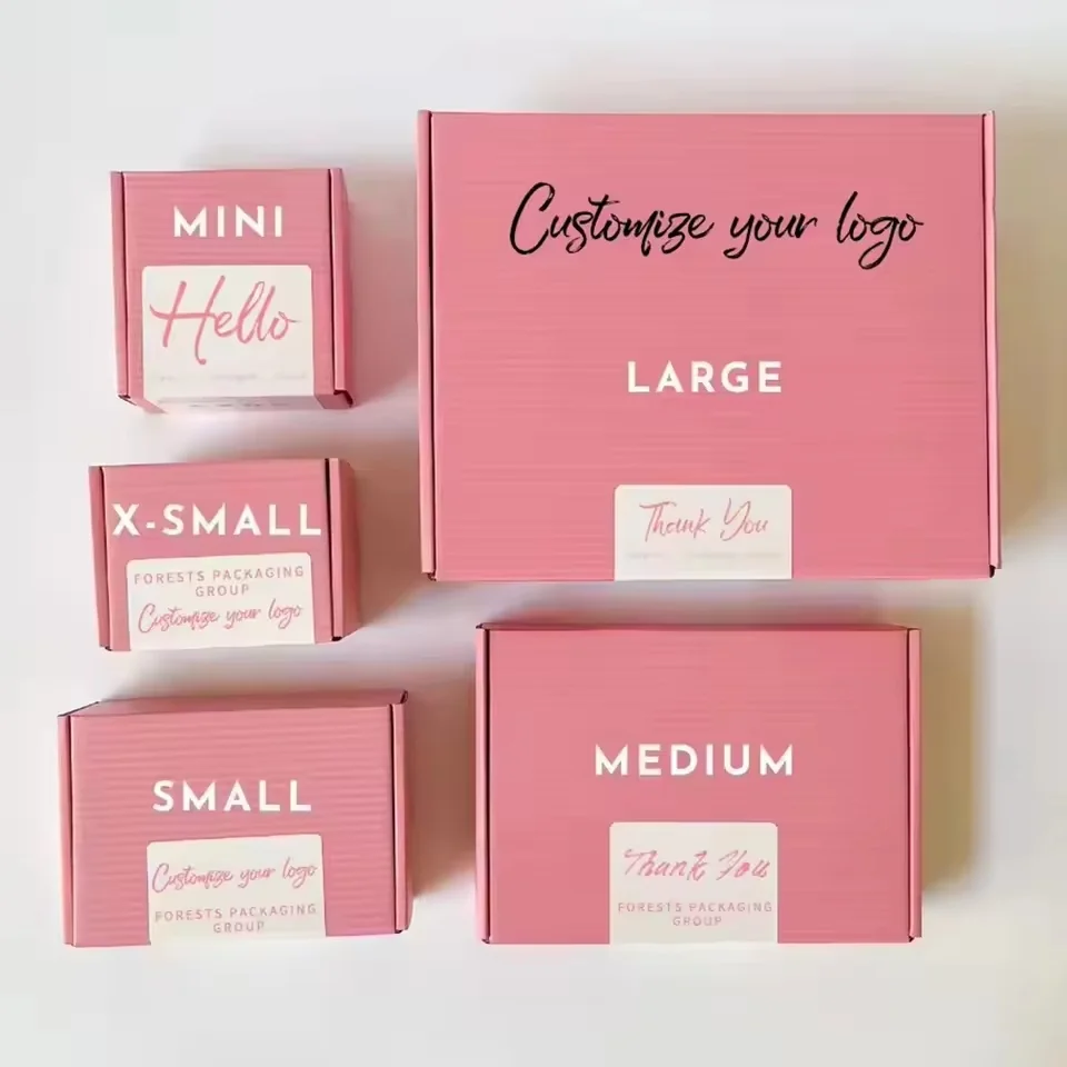 Pink Cosmetic and Wig Shipping Mailer