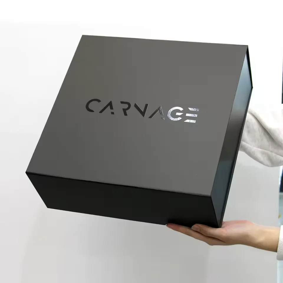 A5 Magnetic Folding Gift Box with UV Logo