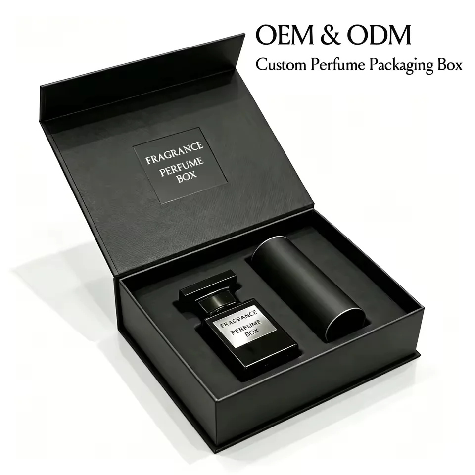 Black Magnetic Box for a 50ml Perfume Bottle