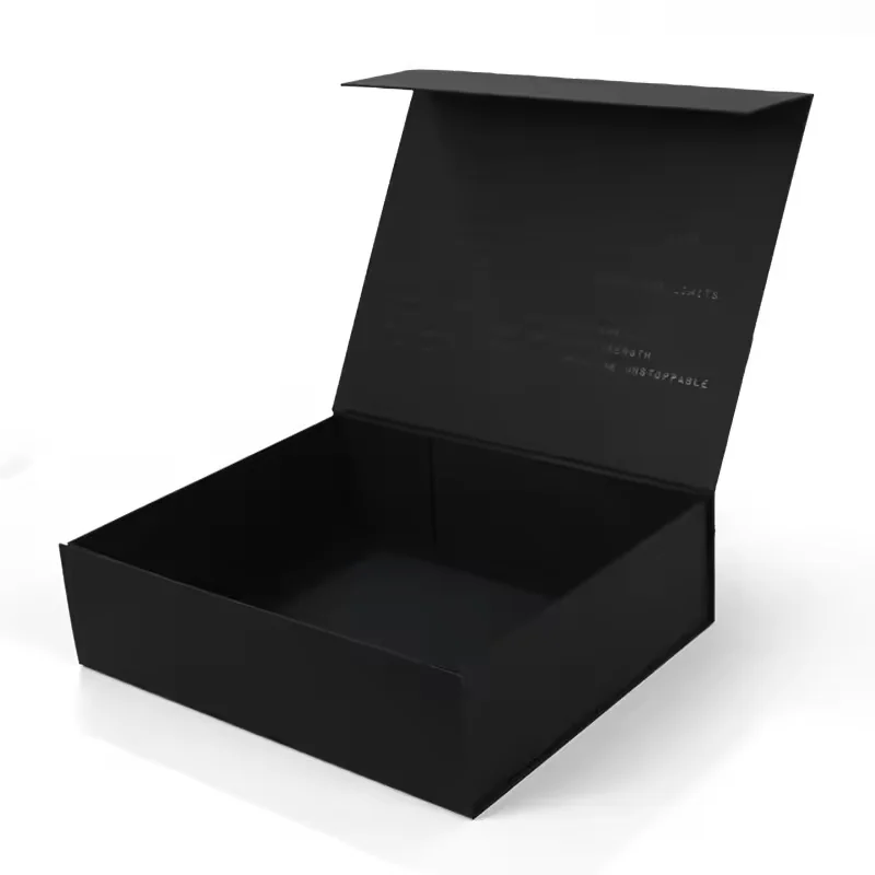 Black Folding Magnetic Clothing Gift Box
