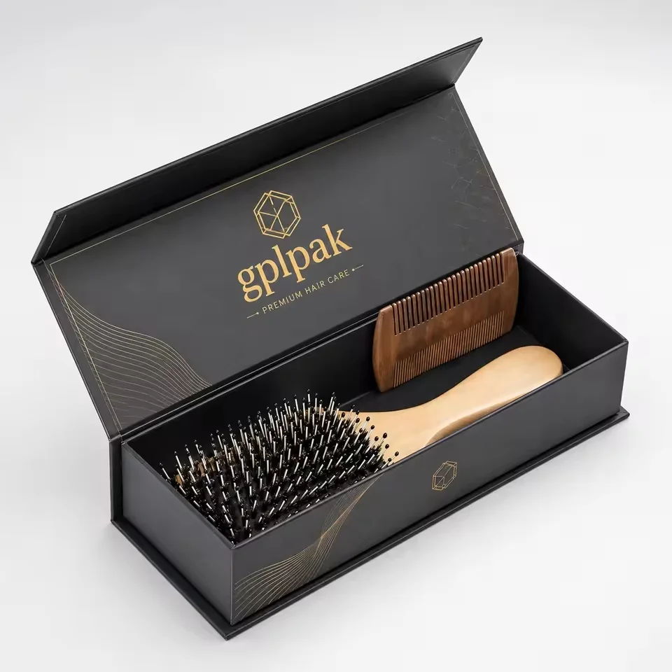 Book-Style Magnetic Hair Brush Box