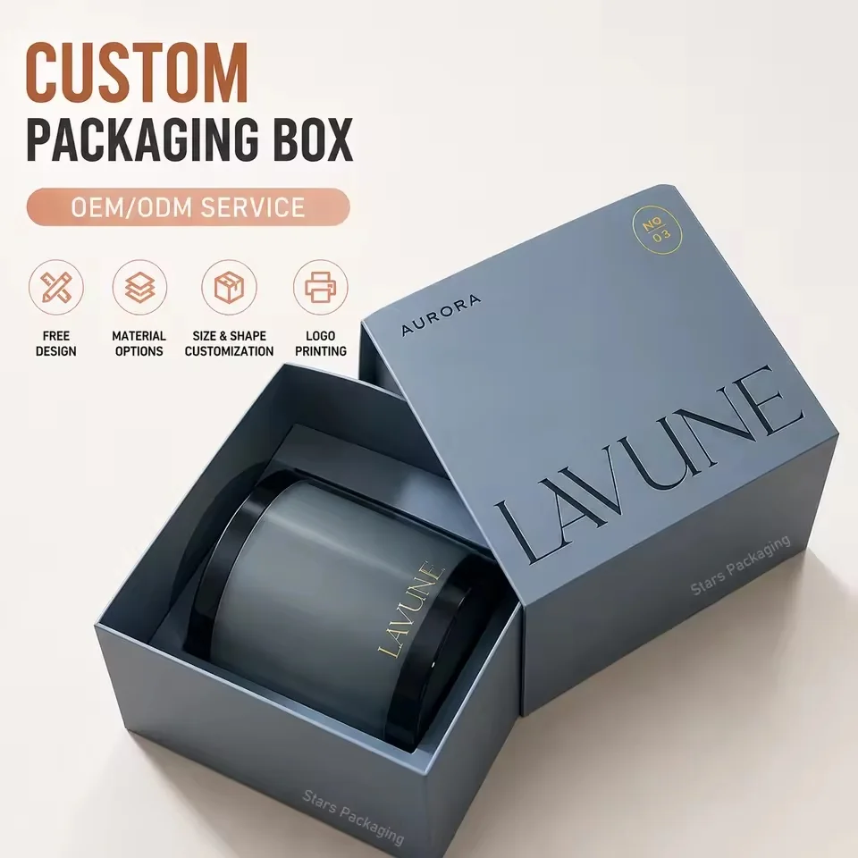 Foil and Embossed Candle Drawer Gift Box