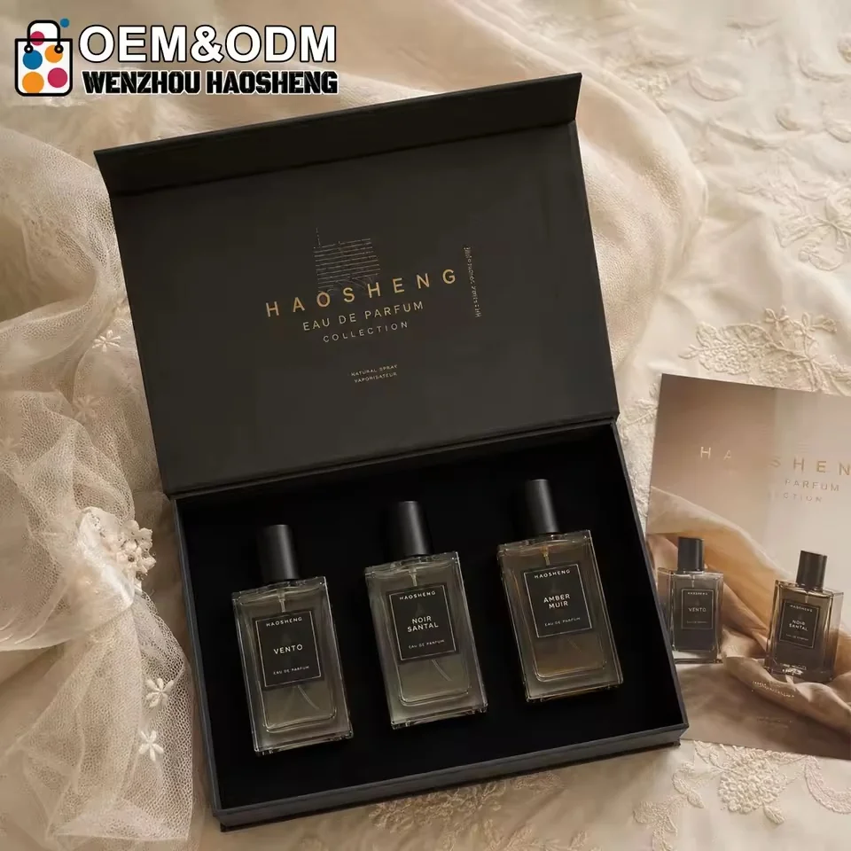 Black Magnetic Fragrance Box with EVA Lining