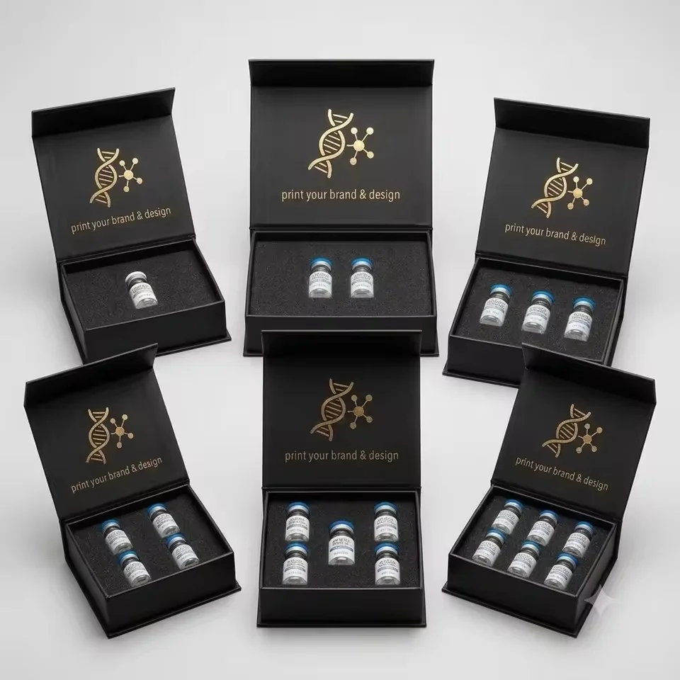 Magnetic Multi-Vial Box with Slotted Liner