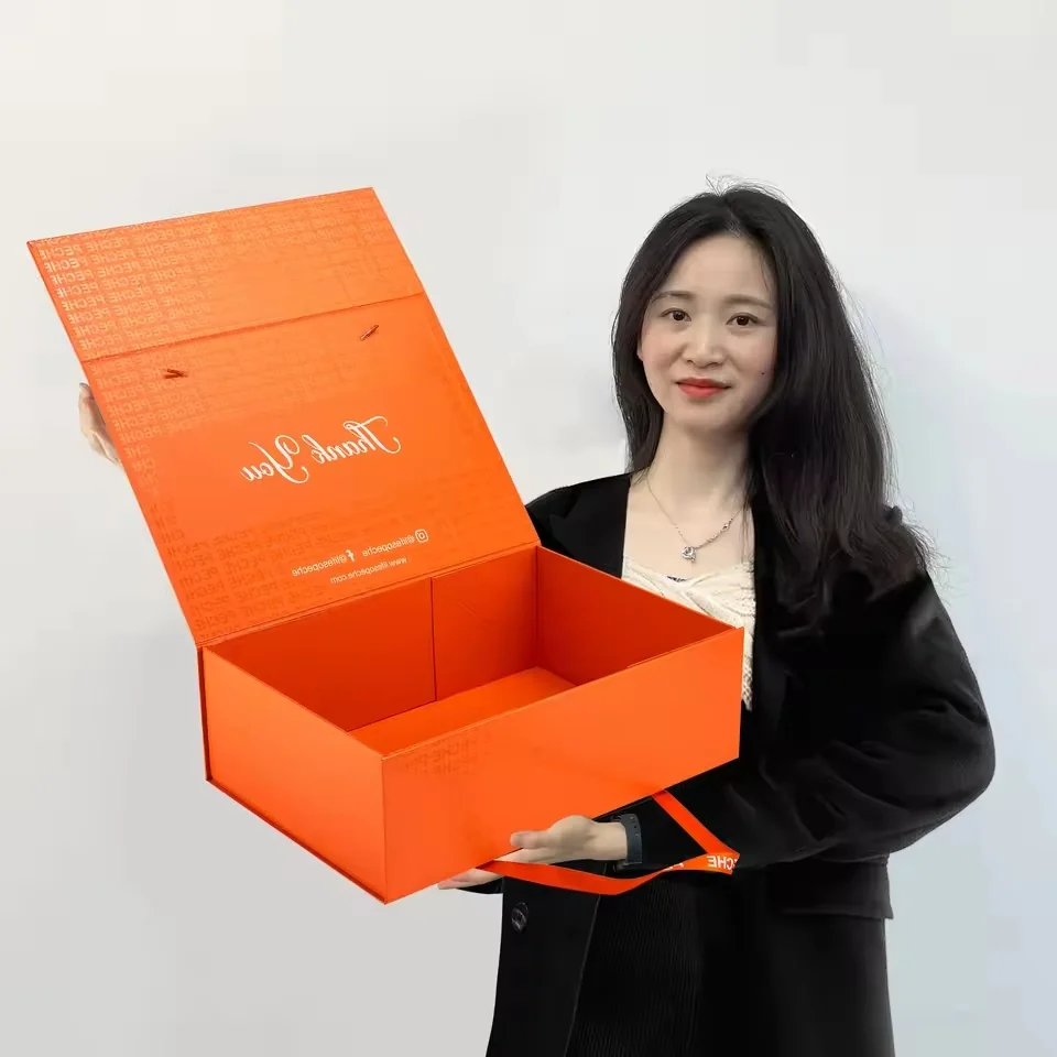 Large Black Magnetic Wig Gift Box