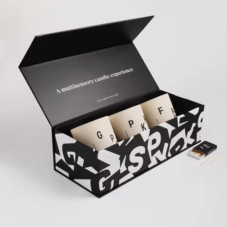 Three-Candle Drawer Box with Foam Insert